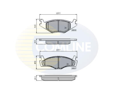 CBP0149 Comline - Гальмівні колодки до дисків