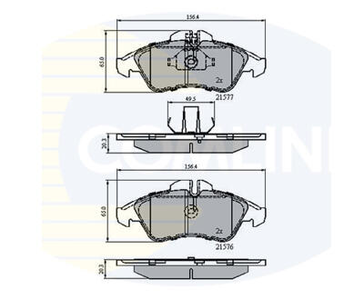 CBP0212 Comline - Гальмівні колодки до дисків