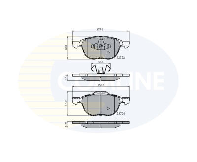 CBP01323 Comline - Гальмівні колодки до дисків