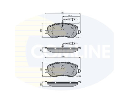 CBP11158 Comline - Гальмівні колодки до дисків