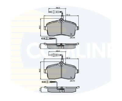 CBP11250 Comline - Гальмівні колодки до дисків