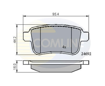 CBP01715 Comline - Гальмівні колодки до дисків