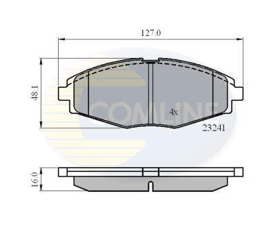 CBP0486 Comline - Гальмівні колодки до дисків