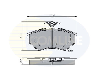 CBP0152 Comline - Гальмівні колодки до дисків
