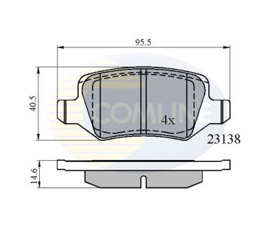 CBP01149 Comline - Гальмівні колодки до дисків