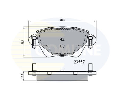 CBP01114 Comline - Гальмівні колодки до дисків