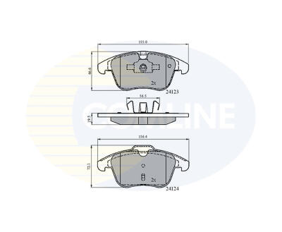 CBP01591 Comline - Гальмівні колодки до дисків