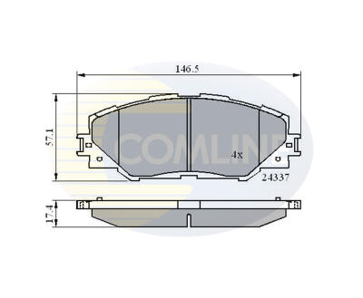 CBP01625 Comline - Гальмівні колодки до дисків