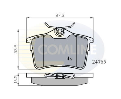CBP01797 Comline - Гальмівні колодки до дисків