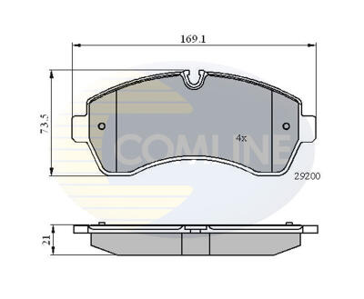 CBP01569 Comline - Гальмівні колодки до дисків