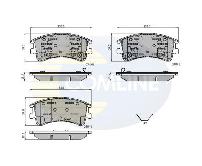 CBP3950 Comline - Гальмівні колодки до дисків