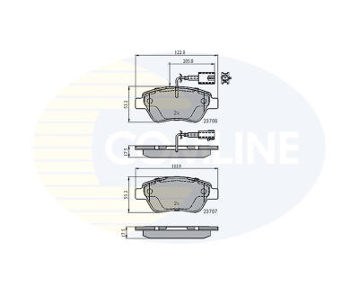 CBP11037 Comline - Гальмівні колодки до дисків