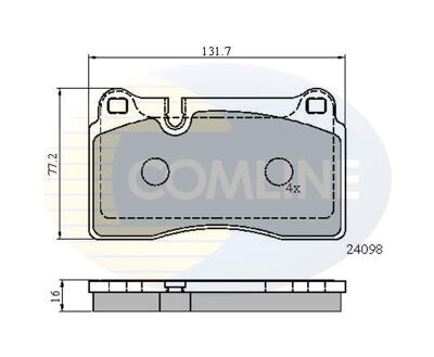 CBP01626 Comline - Гальмівні колодки до дисків