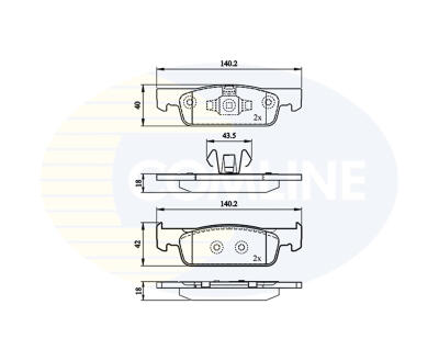 CBP02144 Comline - Гальмівні колодки до дисків
