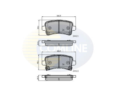 CBP31795 Comline - Гальмівні колодки до дисків
