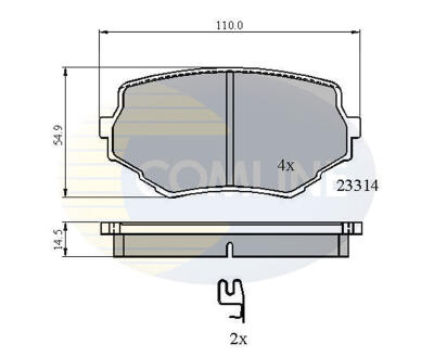 CBP3475 Comline - Гальмівні колодки до дисків