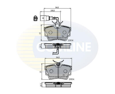 CBP1874 Comline - Гальмівні колодки до дисків