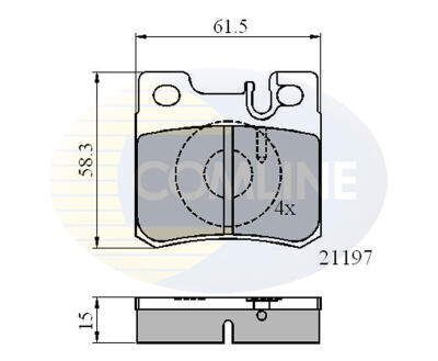 CBP0226 Comline - Гальмівні колодки до дисків