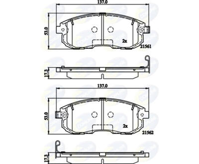 CBP32202 Comline - Гальмівні колодки до дисків