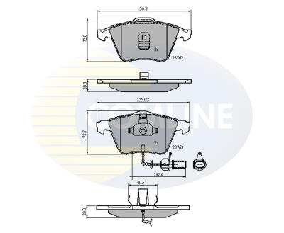 CBP11200 Comline - Гальмівні колодки до дисків