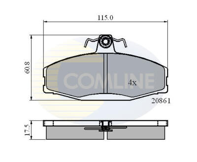 CBP0928 Comline - Гальмівні колодки до дисків