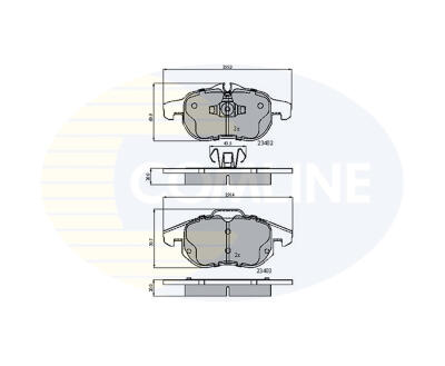 CBP01137 Comline - Гальмівні колодки до дисків