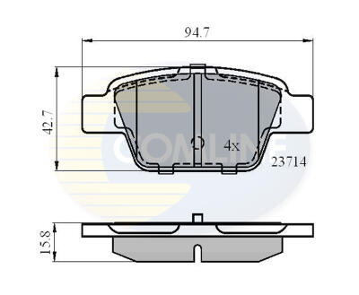 CBP01039 Comline - Гальмівні колодки до дисків