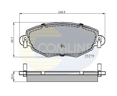 CBP01110 Comline - Гальмівні колодки до дисків