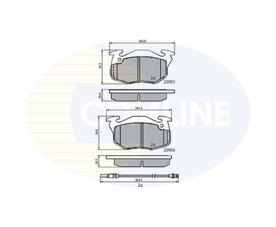 CBP2258 Comline - Гальмівні колодки до дисків