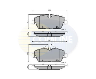 CBP01531 Comline - Гальмівні колодки до дисків