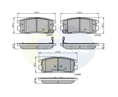 CBP31580 Comline - Гальмівні колодки до дисків