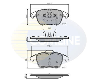 CBP01720 Comline - Гальмівні колодки до дисків