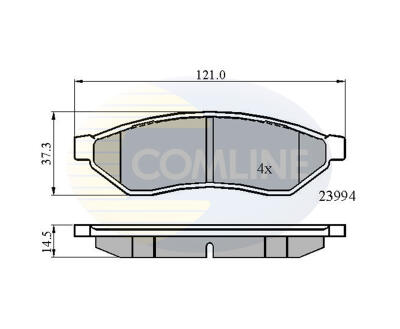 CBP01190 Comline - Гальмівні колодки до дисків