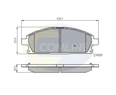 CBP0591 Comline - Гальмівні колодки до дисків
