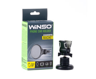 Тримач телефону автомобільний WINSO, магнітний на дефлектор, поворотний механізм 360° (100шт./уп.)
