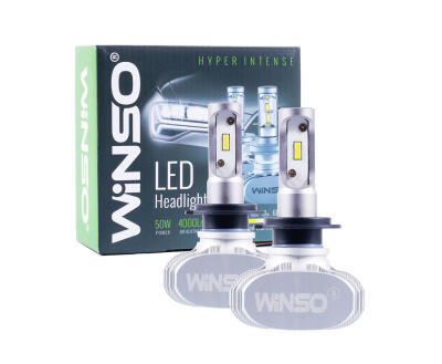 LED H7 12/24V потужність 50Вт, світловий потік 4000Лм., темпрература 6000К, CSP Cree Chip (19х19)