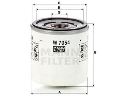 W7054 Фільтр масла (MANN)