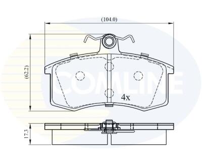 CBP0173 Comline - Гальмівні колодки до дисків