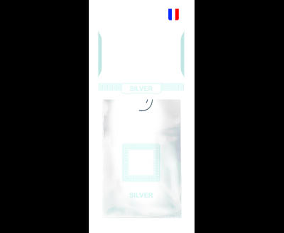 NOWAX Ароматизатор целюлозний серія Delux Card 6 г. - Silver (50шт/яш)