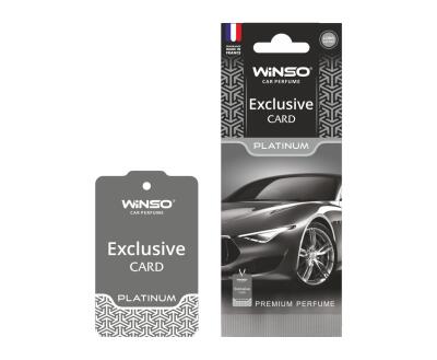 Освіжувач повітря WINSO Exclusive, целюлозний ароматизатор, Platinumk, (50шт/ящ.)
