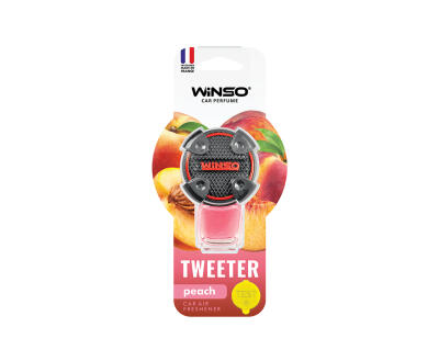 Освіжувач повітря WINSO Tweeter, на дефлектор, 8мл., Peach (24шт/ящ.)