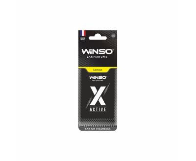 Освіжувач повітря WINSO X Active, целюлозний ароматизатор, Lemon, (50шт/ящ.)