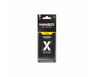 Освіжувач повітря WINSO X Active, целюлозний ароматизатор, Vanilla, (50шт/ящ.)