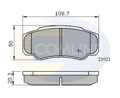 CBP01042 Comline - Гальмівні колодки до дисків