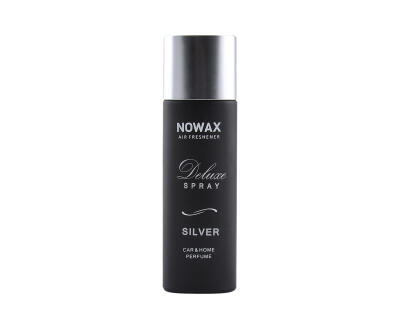 Ароматизатор повітря з розпилювачем у виставковому боксі ТМ Nowax серія Deluxe Spray - Silver, 50 ml