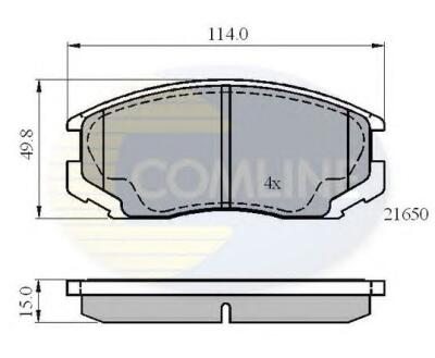 CBP0415 Comline - Гальмівні колодки до дисків