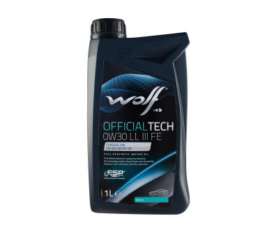 Олива моторна WOLF OFFICIALTECH 0W30 LL III FE 1л.
