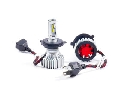 LED H4 12/24V потужність 60Вт, світловий потік 8000Лм., темпрература 6500К, Lumileds ZES Chi