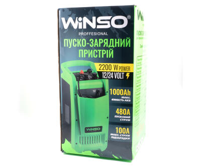 Пуско-зарядний професійний пристрій АКБ 12/24В макс.струм заряду 100А, макс.струм  WINSO