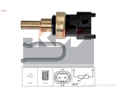 530 357 KW Датчик температури охолодж. рідини/масла/топлива (аналог EPS 1.830.357 /Facet 7.3357 )
